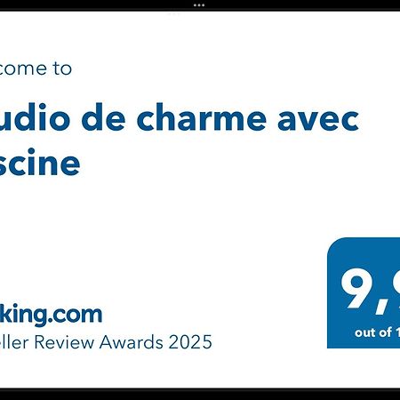 Studio De Charme Avec Piscine Fontaine-de-Vaucluse Luaran gambar